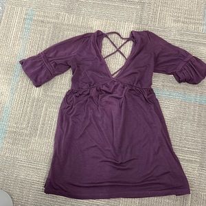 Purple Peasant Top